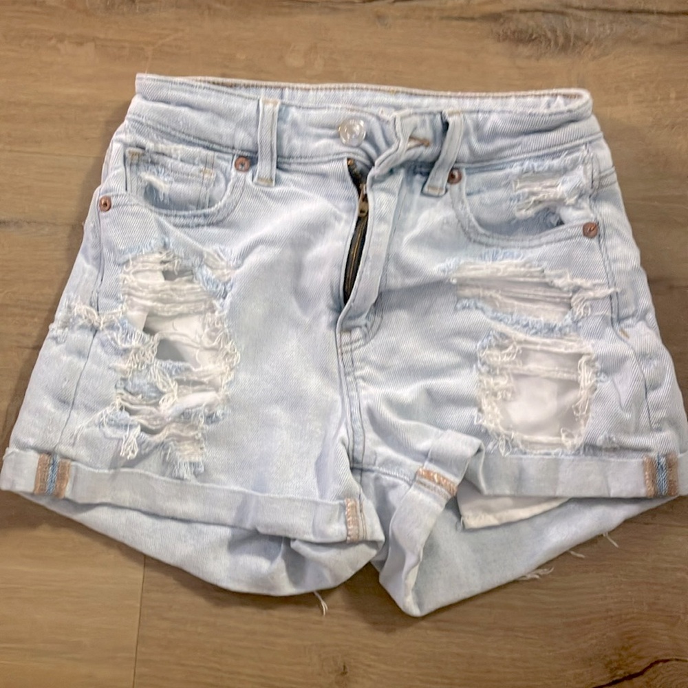 American Eagle ripped jeans shorts